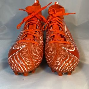 NIKE VAPOR UNTOUCHABLE PRO 3 Football Cleats Mens 10.5 Orange White 917165-800